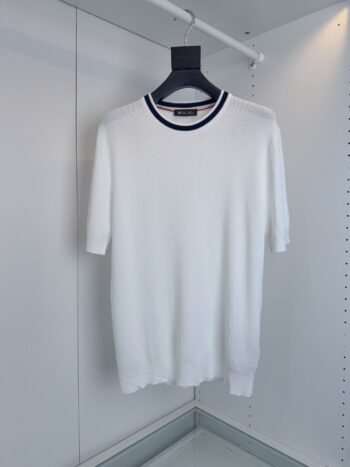 White and Dark Blue T-Shirt