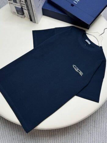 Dark Blue and White T-Shirt