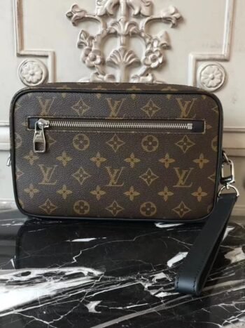 Bolso de mano estampado marrón