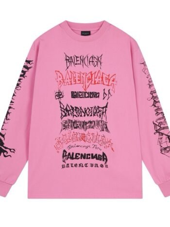 Black. White and Pink Sweatshirt