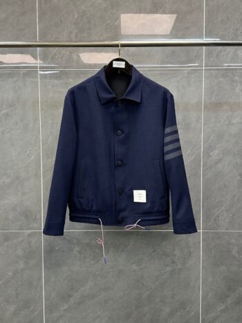 Grey and Dark Blue Jacket