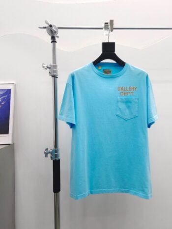 Lake blue and Off white T-shirt